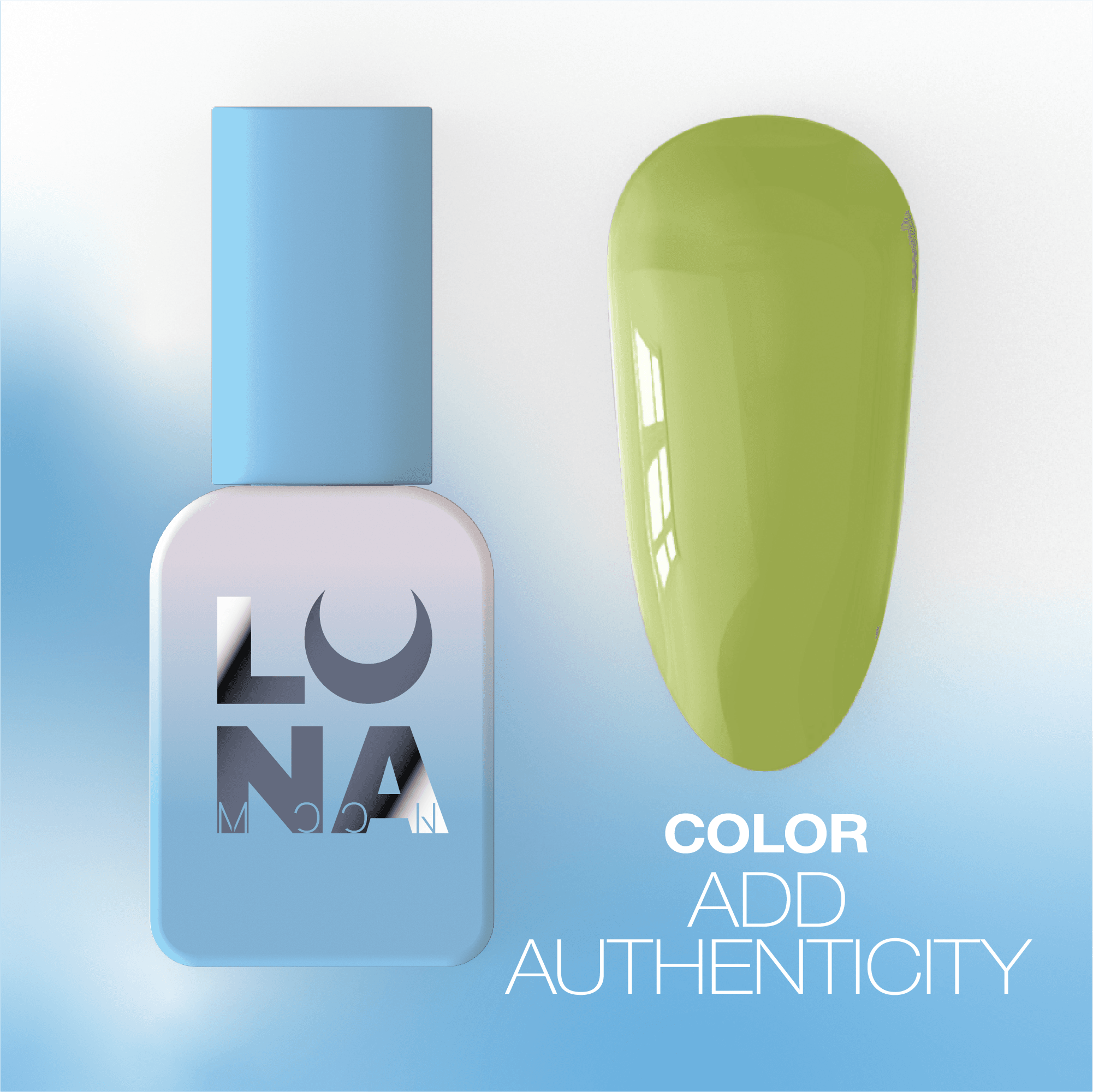Gel polish add authenticity