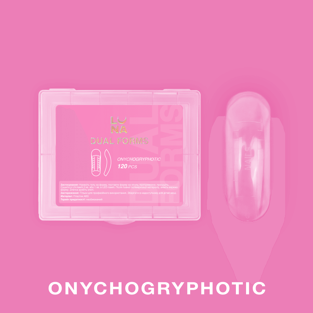 Onychogryphotic top forms for nail extensions