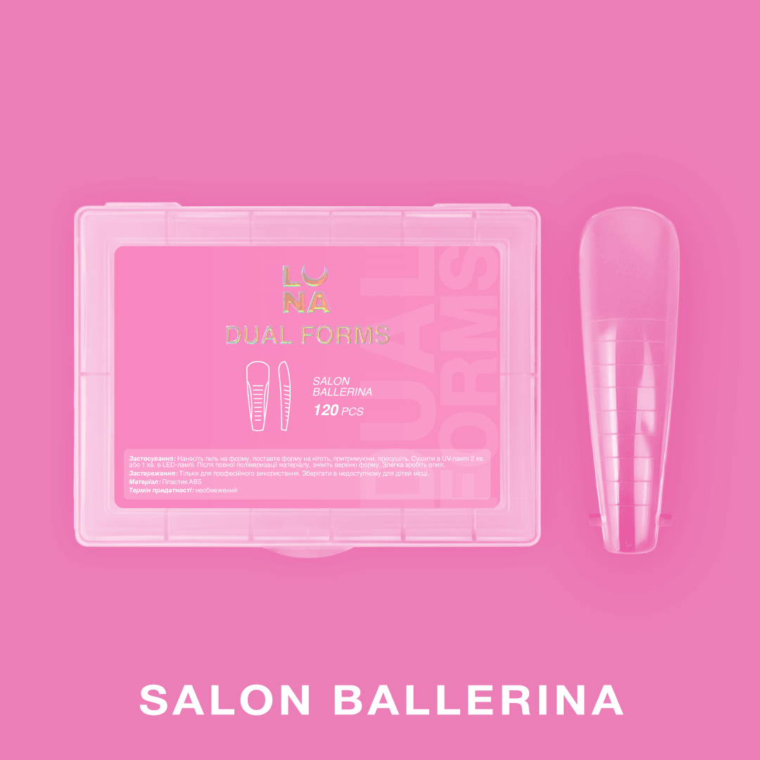 Salon ballerina top forms for nail extensions